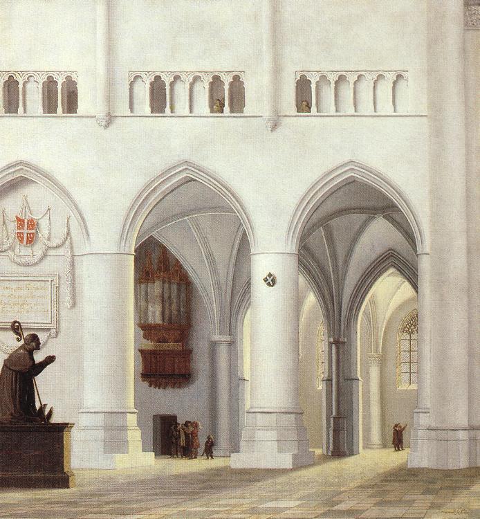 Pieter Jansz Saenredam Interior of the Church of St Bavo at Haarlem oil painting image